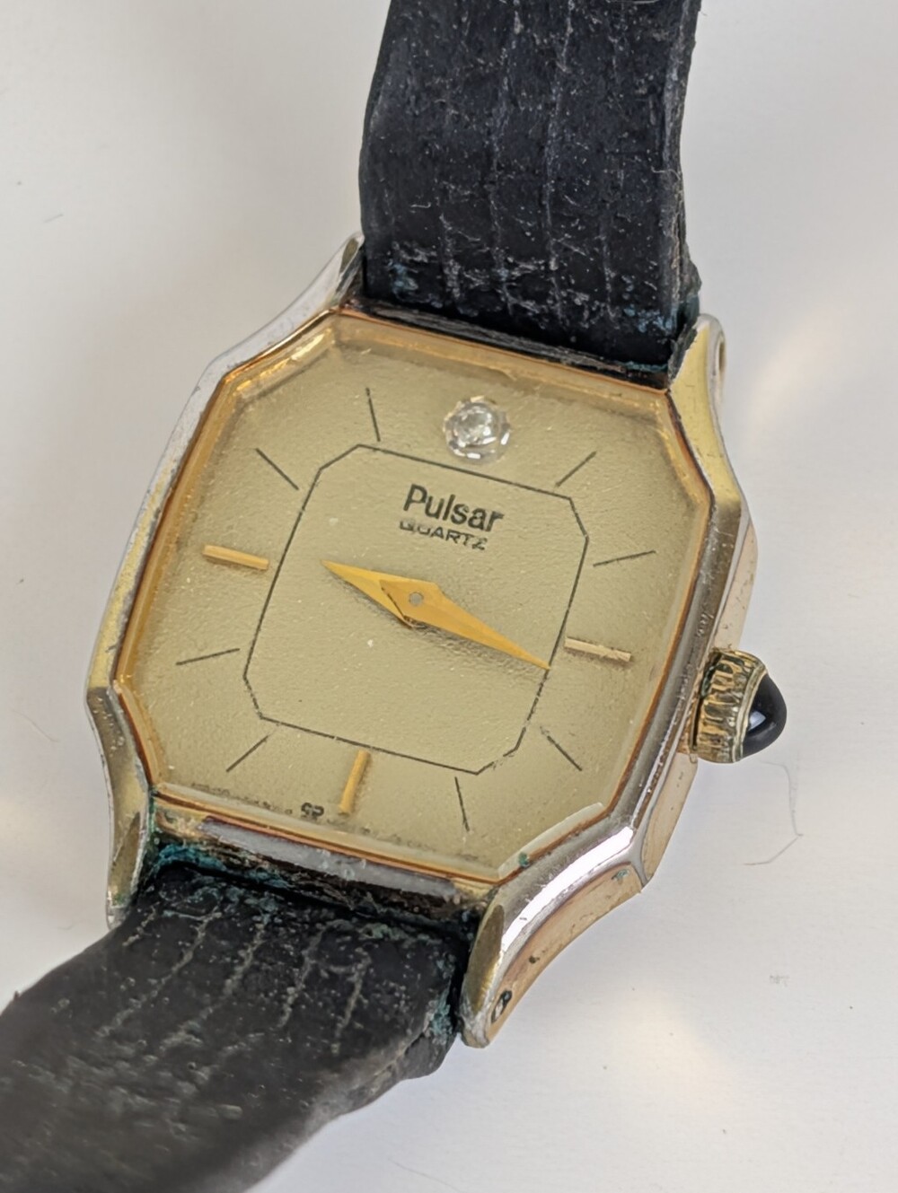 Pulsar Quartz Two-Tone Diamond Accent Vintage Watch